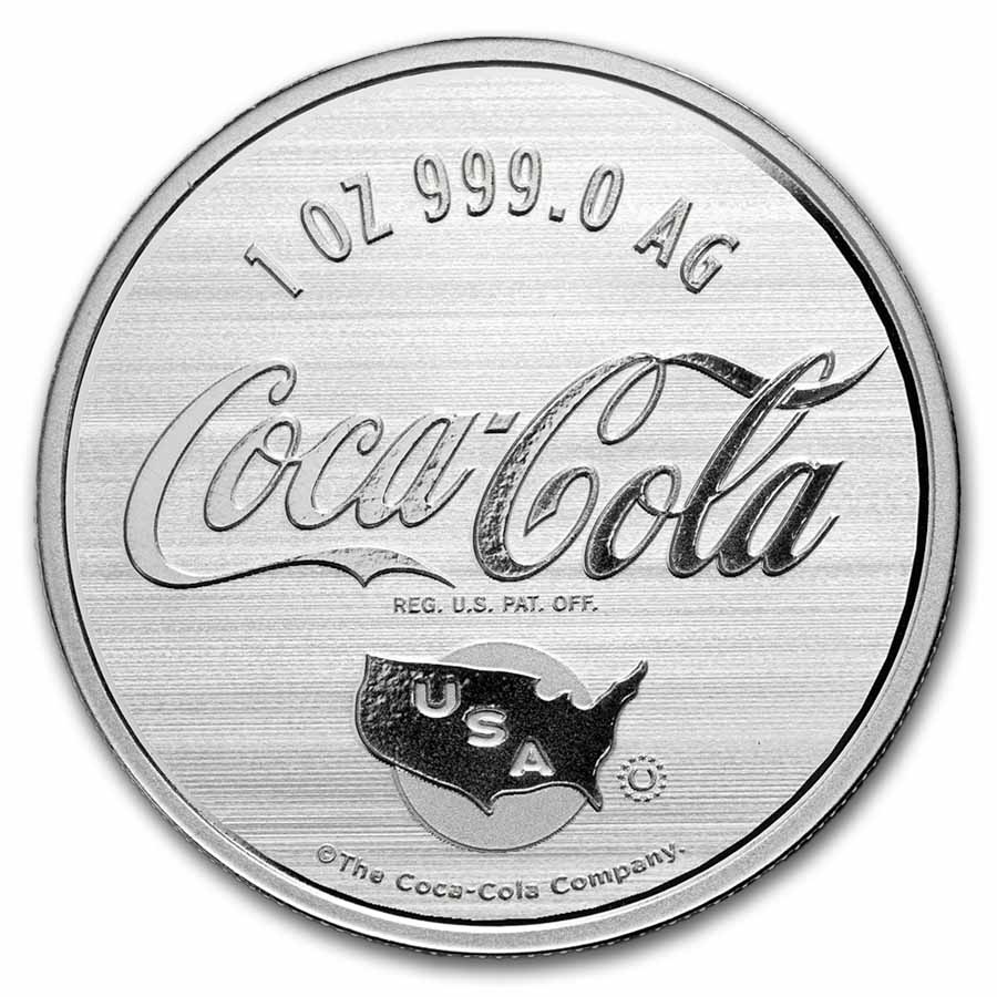 Coca-Cola® 1 oz Silver Colorized Americana (in TEP) | eBay